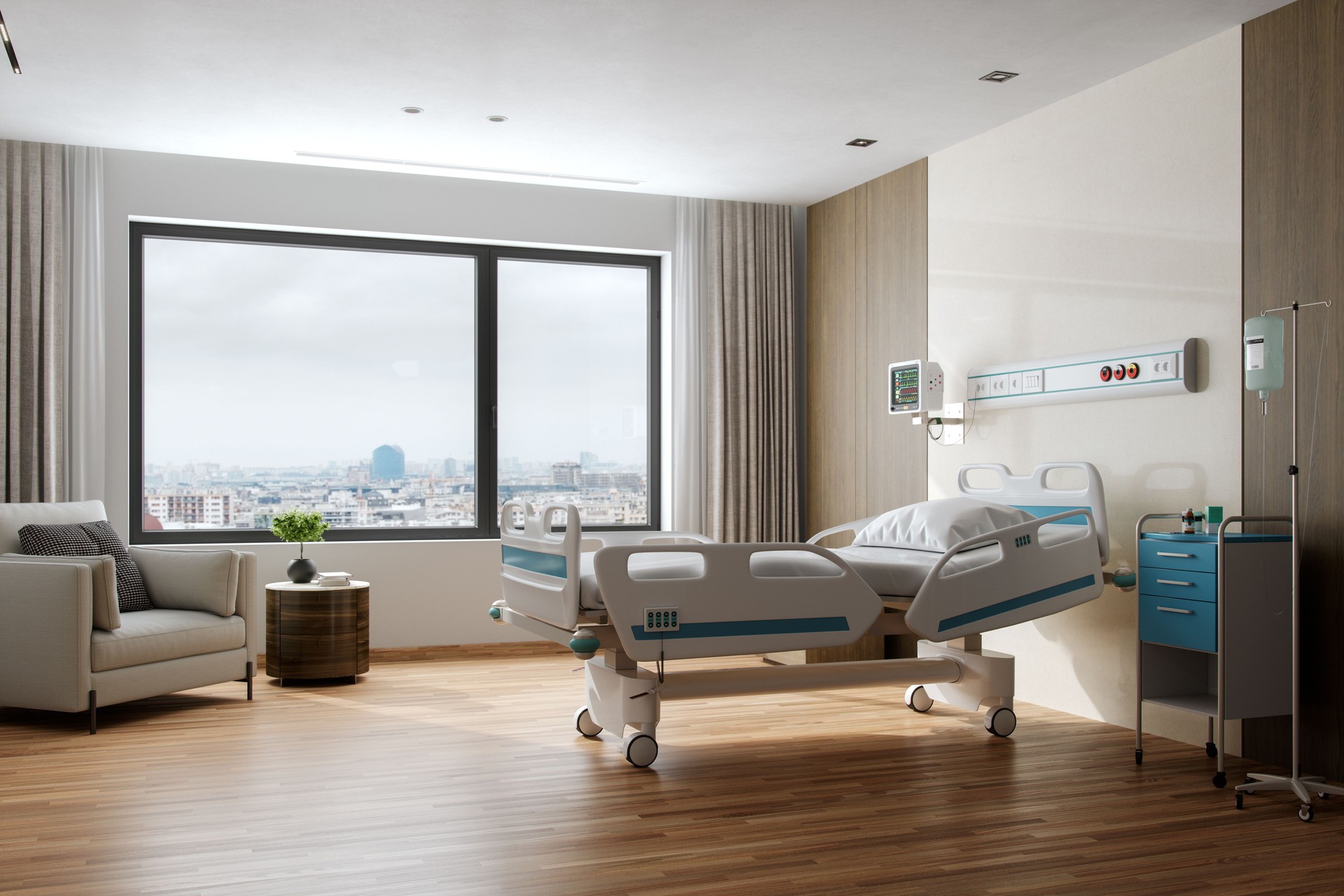 Luxury Hospital Patient Room