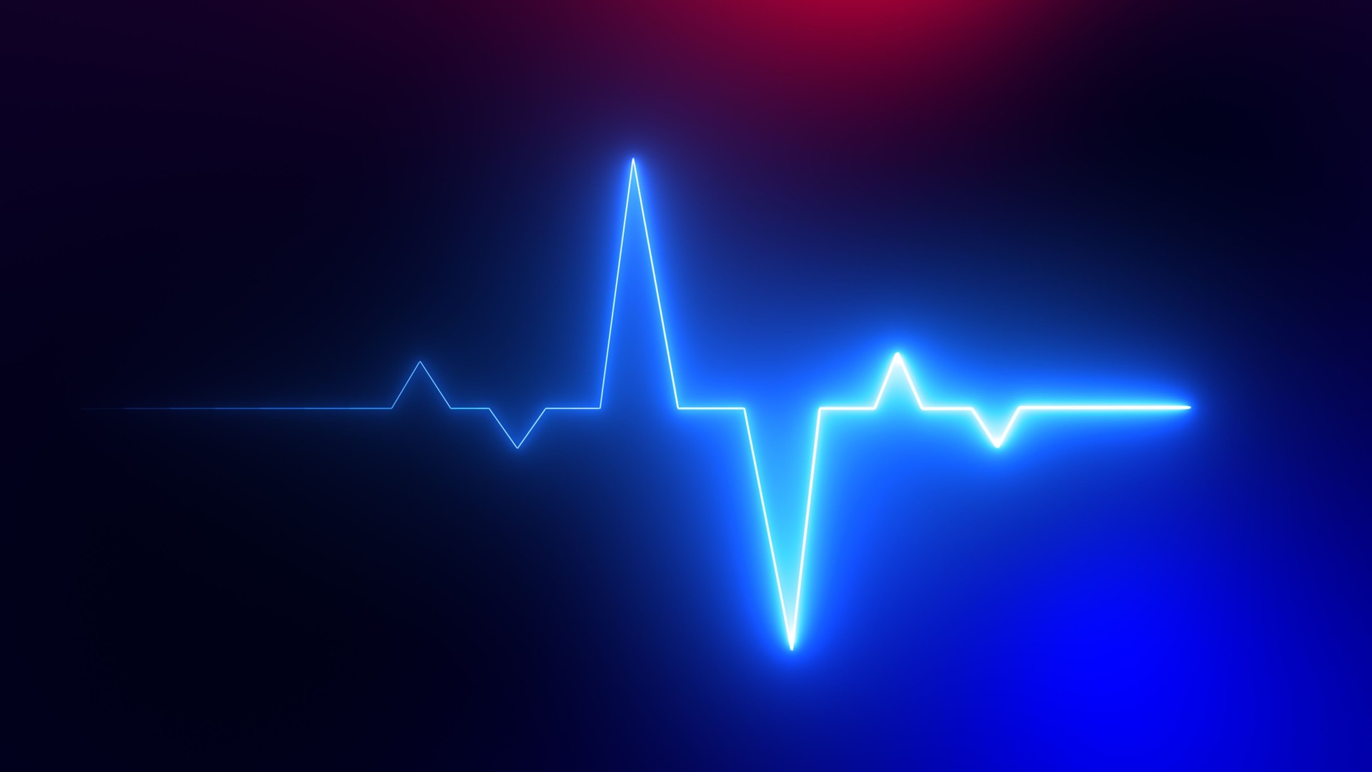 Heart Beat Lines Abstract Digitally Generated Background